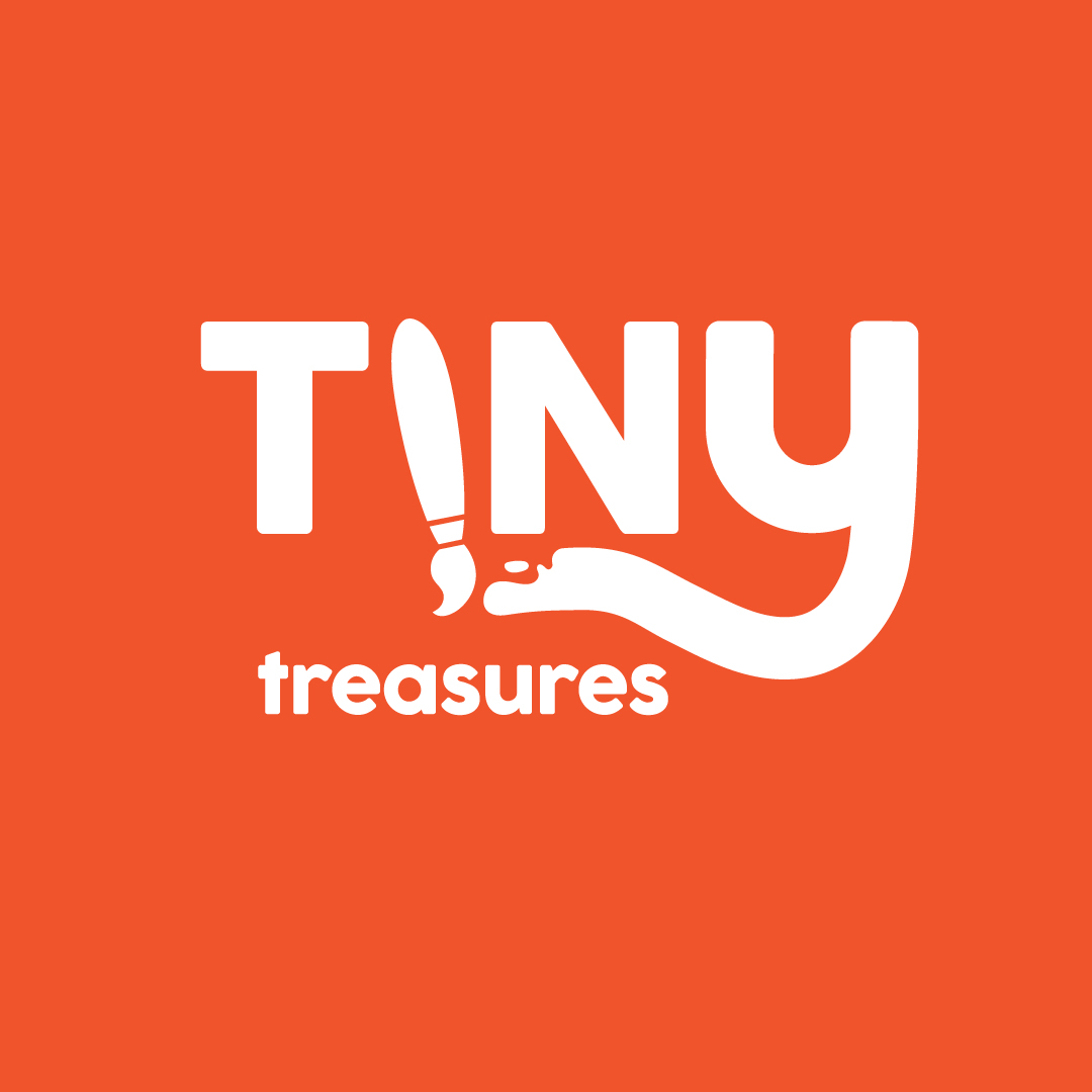 Tiny Treasures logotipo grafika