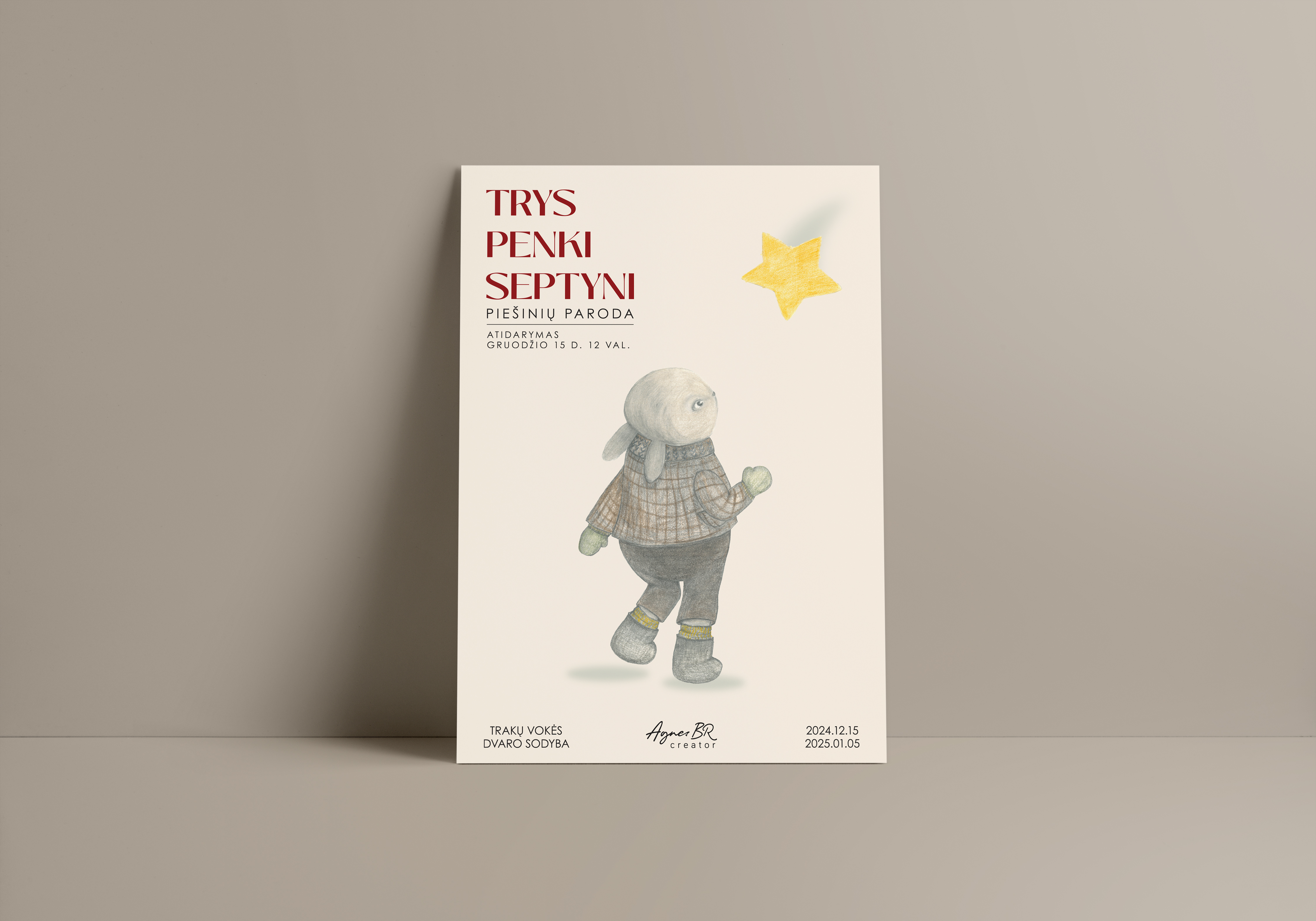 Agnes renginio plakato maketas