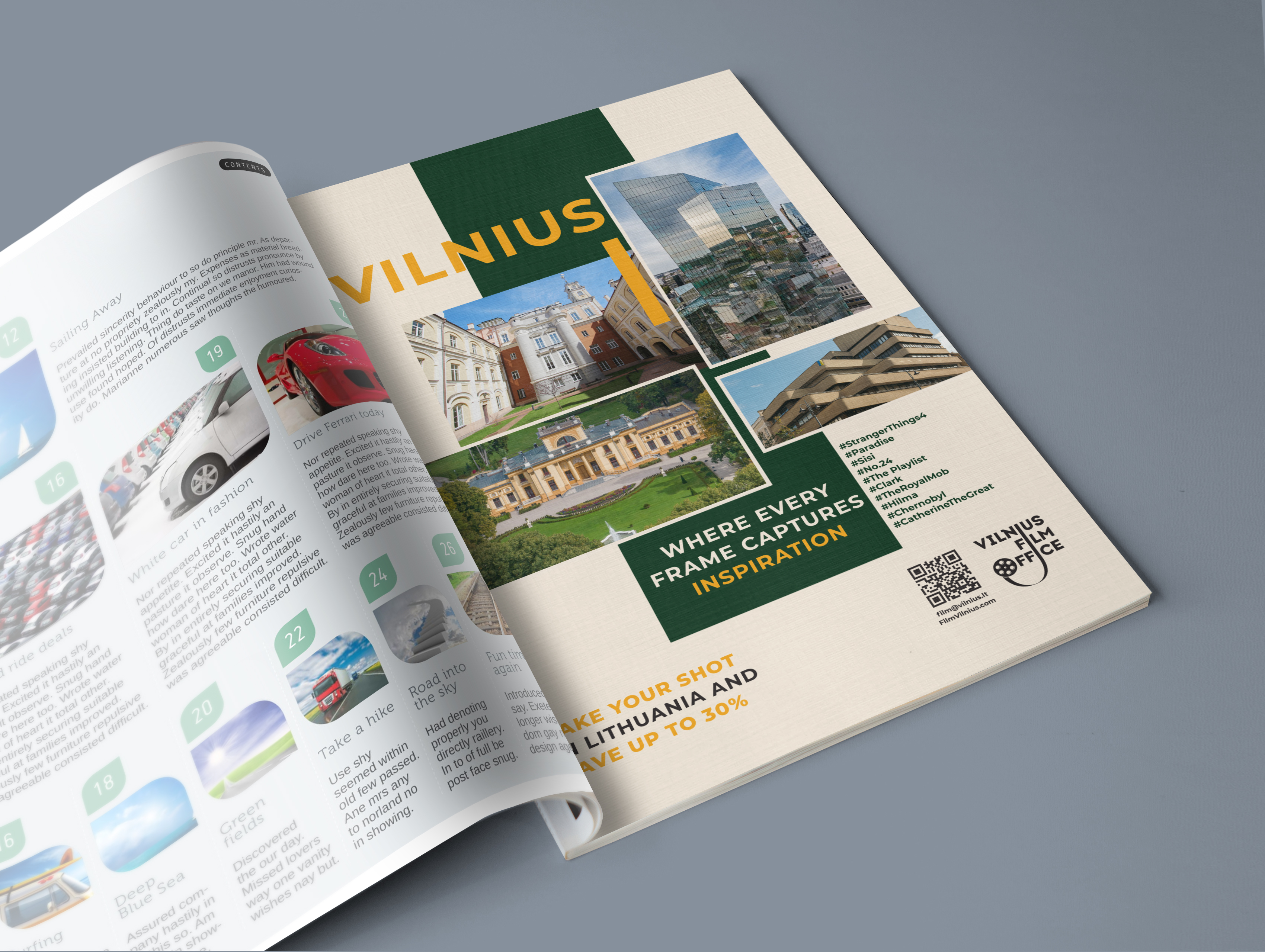 Alternatyvus spaudos reklamos maketas