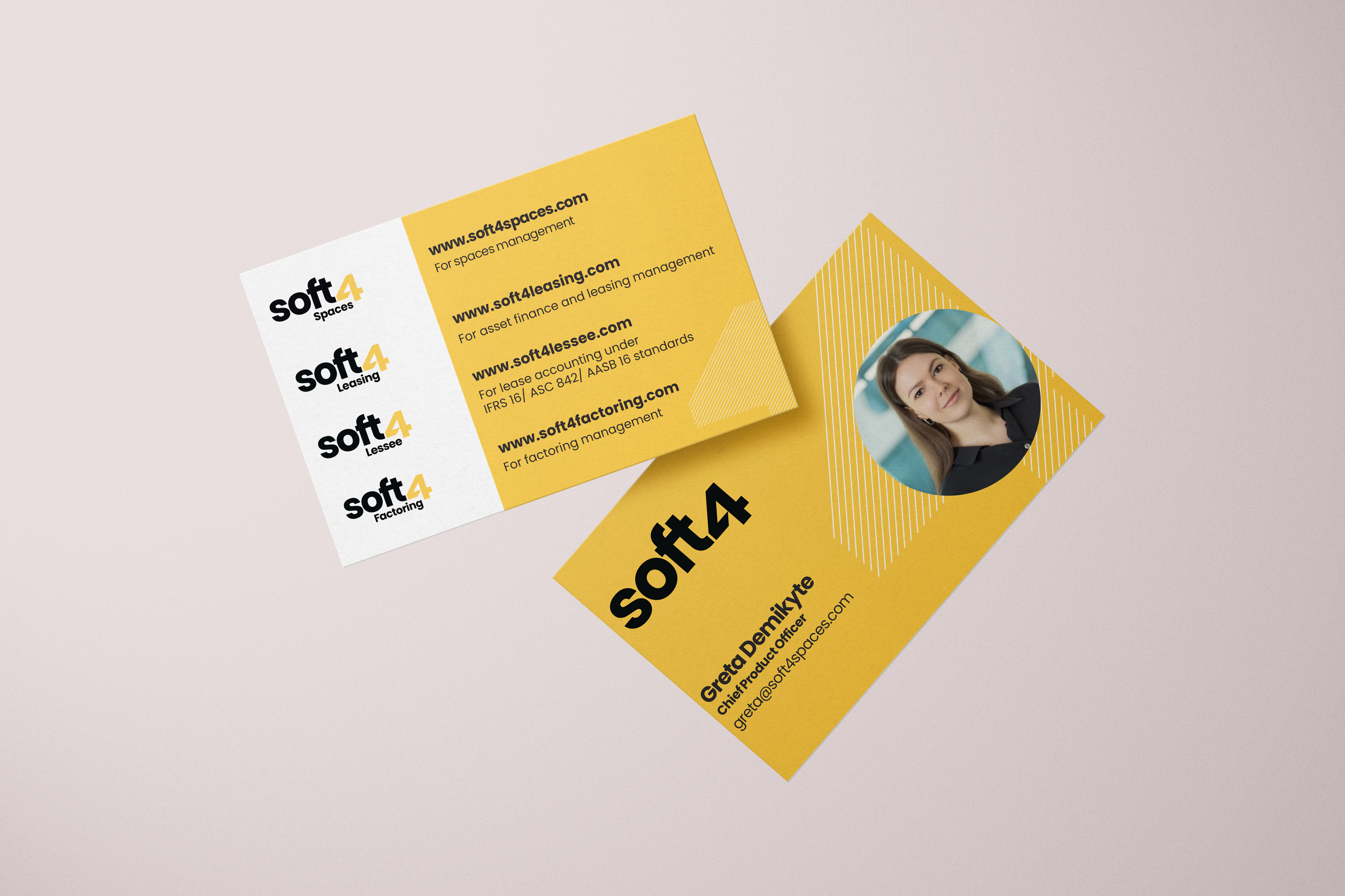 Soft4 vizitinių kortelių komplektas