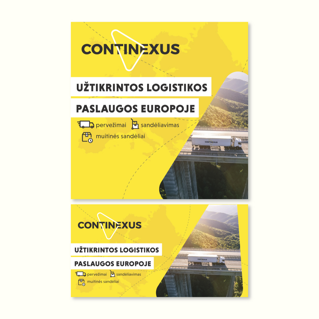 Continexus reklaminis baneris