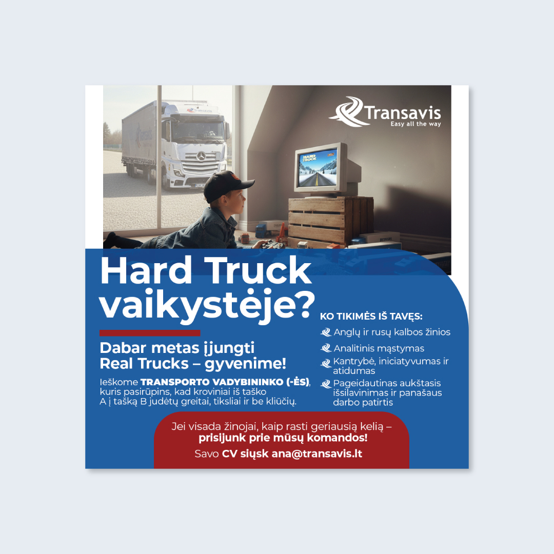 Transavis paslaugų pristatymo baneris