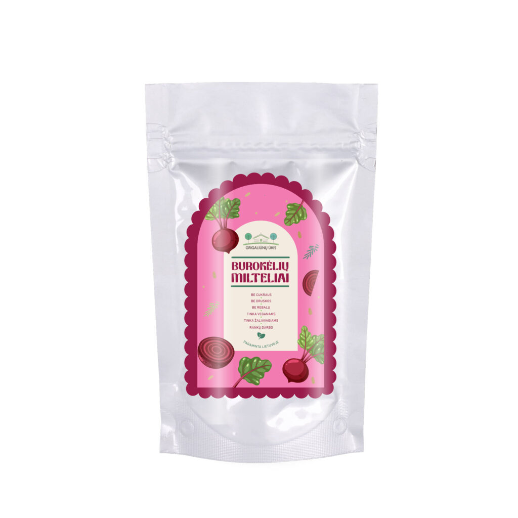 Ūkio produktų pakuotė su žemės ūkio grafika